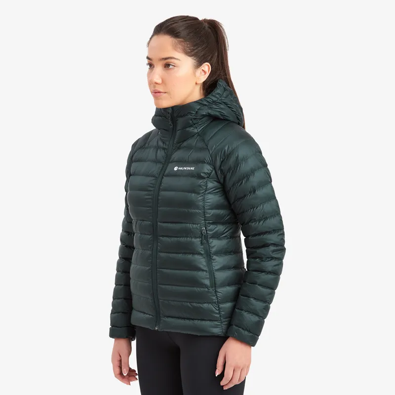 Montane Women's Anti-Freeze Hooded Down Jacket - Deep Forest-3